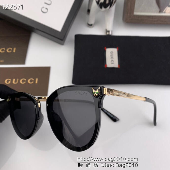 GUCCI古馳 2019網紅同款 古奇新款 大框偏光墨鏡 寶麗來超清偏光太陽鏡 3346  lly1179
